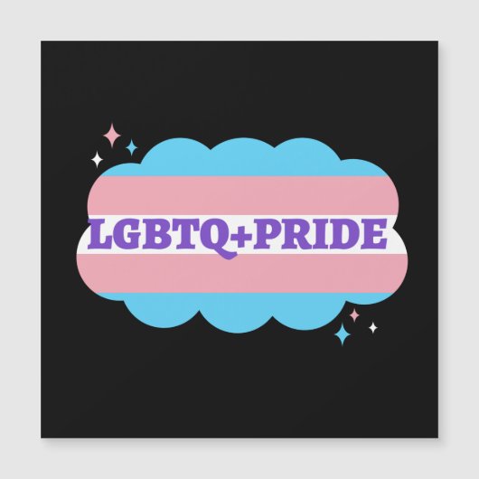 LGBT+Stolz. Gay-Regenbogen-Liebe. Magnetkarte (Vorderseite)