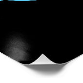 LGBT+Stolz. Gay-Regenbogen-Liebe. Poster (Ecke)