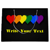 LGBT-Stolz Große Geschenktüte (Vorderseite)