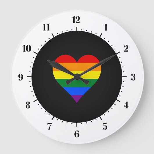 LGBT-Stolz - Große Uhr (Vorderseite)