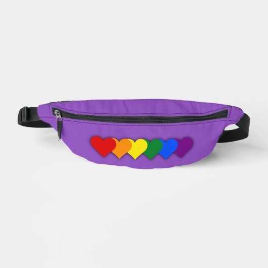LGBT-Stolz-Herzen Bauchtasche (Vorderseite)