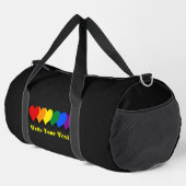 LGBT-Stolz-Herzen Duffle Bag (Rechte Ecke)
