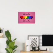 LGBT-Stolz-Herzen Poster (Heimbüro)