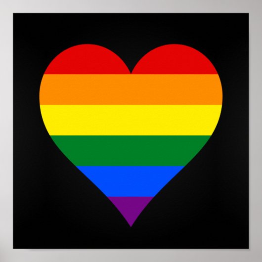 LGBT-Stolz-Herzplakat Poster (Vorne)