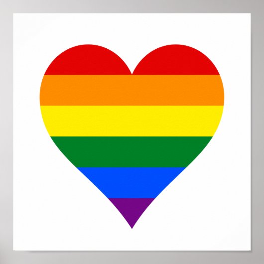 LGBT-Stolz-Herzplakat Poster (Vorne)