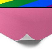 LGBT-Stolz-Herzposter Poster (Ecke)