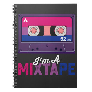 LGBT Stolz Ich Bin Ein Mixtape Kassette Bisexuell Notizblock