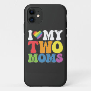 LGBT Stolz Ich Liebe Meine Zwei Mütter Schwul Lesb Case-Mate iPhone Hülle