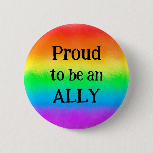 LGBT Stolz ist ein AL | Regenbogenflagge Button (Vorderseite)
