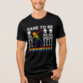 LGBT-Stolz ist es, Ihr modernes Labor zu sein Tri-Blend Shirt (Vorderseite)