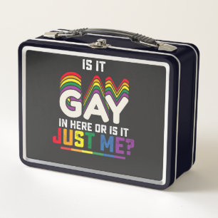 LGBT Stolz Ist es Schwul hier drinnen oder bin es Metall Brotdose