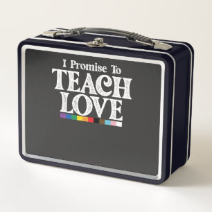 LGBT-Stolz Lehrer Ich verspreche Liebe Gay zu unte Metall Brotdose