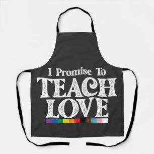 LGBT-Stolz Lehrer Ich verspreche Liebe Gay zu unte Schürze