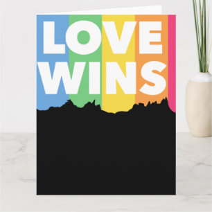 LGBT+Stolz. Liebe gewinnt. Que. Karte