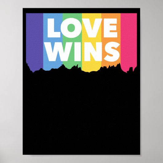 LGBT+Stolz. Liebe gewinnt. Que. Poster (Vorne)
