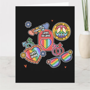 LGBT+Stolz. Liebe ist Liebe, Gleichheit, Pride Day Karte