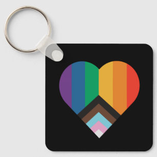 LGBT+Stolz Liebe. Rainbow-Flag-Schlüsselanhänger Schlüsselanhänger