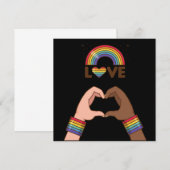 LGBT+Stolz. Liebe Regenbogen. Herz. (Vorne/Hinten)