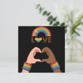 LGBT+Stolz. Liebe Regenbogen. Herz. Poster (Stehend Vorderseite)