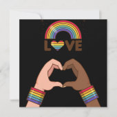 LGBT+Stolz. Liebe Regenbogen. Herz. Poster (Vorderseite)