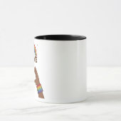 LGBT+Stolz. Liebe Regenbogen. Herz. Tasse (Zentrum)