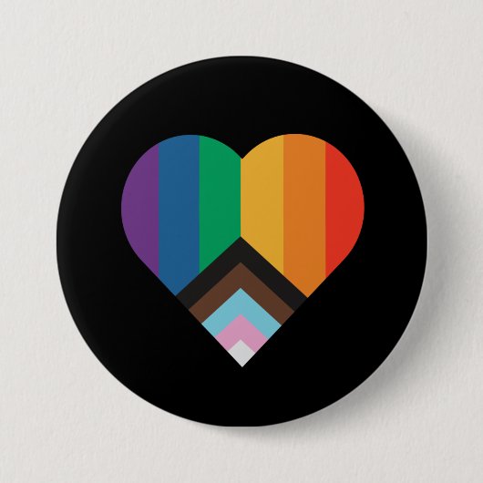 LGBT+Stolz Liebe. Regenbogenflagge Button (Vorderseite)