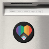LGBT+Stolz Liebe. Regenbogenflagge      Magnet (In Situ (Geschirrspüler))