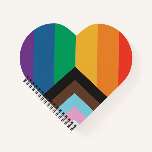 LGBT+Stolz Liebe. Regenbogenflagge Notizblock (Vorderseite)