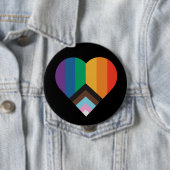 LGBT+Stolz Liebe. Schaltfläche "Rainbow" Button (Beispiel)