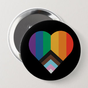 LGBT+Stolz Liebe. Schaltfläche "Rainbow" Button