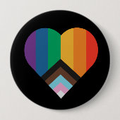 LGBT+Stolz Liebe. Schaltfläche "Rainbow" Button (Vorderseite)