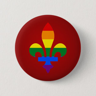 LGBT Stolz-Lilie Knopf Button