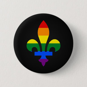 LGBT Stolz-Lilie Knopf Button