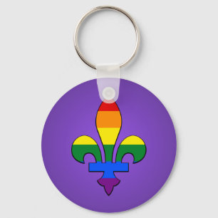 LGBT Stolz-Lilie Schlüsselanhänger