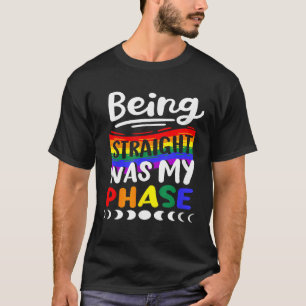 LGBT-Stolz-Monat Regenbogen Straight zu sein war m T-Shirt