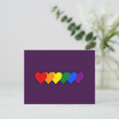 LGBT-Stolz Postkarte (Stehend Vorderseite)