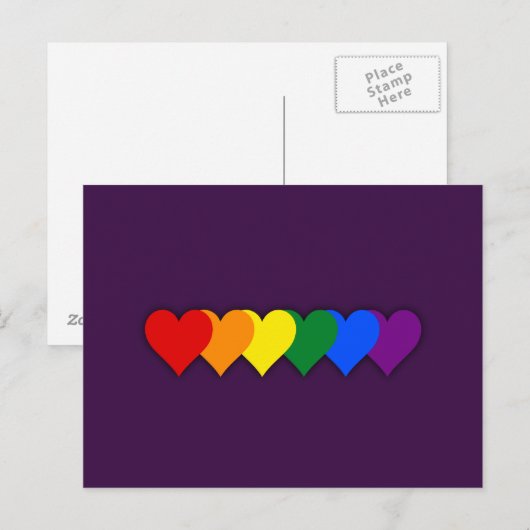 LGBT-Stolz Postkarte (Vorne/Hinten)