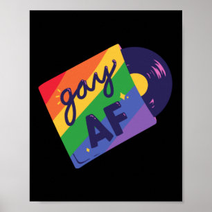 LGBT+Stolz. que , homosexuelle Liebe.Gay AF Poster