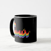 LGBT+ Stolz. Quee Liebe. Tasse (Vorderseite Links)