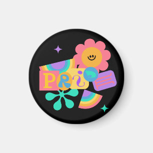 LGBT+Stolz. Rainbow-Liebe. Sonnenblumen-Liebe. Magnet