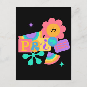 LGBT+Stolz. Rainbow-Liebe. Sonnenblumen-Liebe. Postkarte