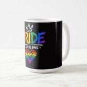 LGBT-Stolz-Regenbogen-Design Kaffeetasse (VorderseiteRechts)