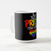 LGBT-Stolz-Regenbogen-Design Kaffeetasse (Vorderseite Links)