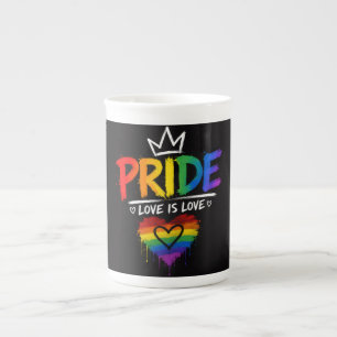 LGBT-Stolz-Regenbogen-Design Porzellantasse