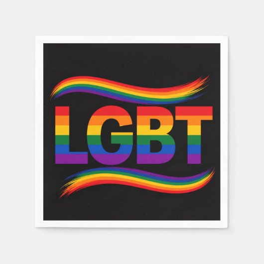 LGBT-Stolz-Regenbogen-Design Serviette (Vorderseite)
