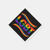 LGBT-Stolz-Regenbogen-Design Serviette (Ecke)