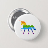 LGBT Stolz-Regenbogen-Einhorn-Knopf Button (Vorne & Hinten)