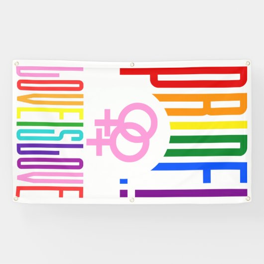 LGBT Stolz-Regenbogen-Flagge färbt lesbisches Banner (Horizontal)