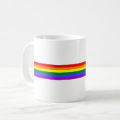 LGBT Stolz-Regenbogen Kaffeetasse (Vorderseite Links)
