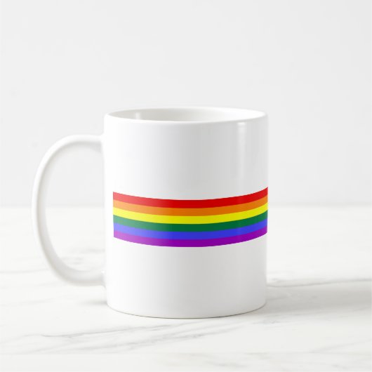 LGBT Stolz-Regenbogen Kaffeetasse (Links)
